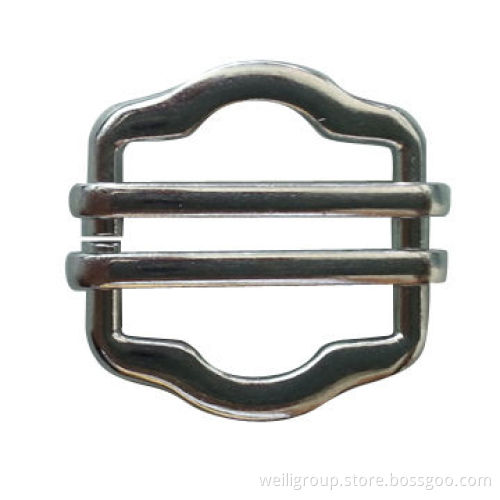 Metal buckle made by alloy, suitable for garments and bags